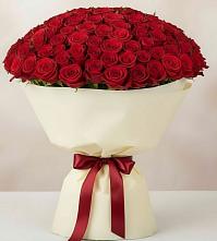 Букет 101 Красная роза Милано в Подосинки