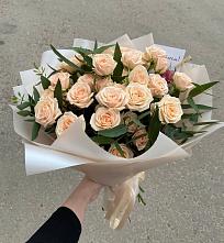 Букет Кремовые розы Латте в Подосинки