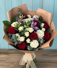 Букет цветов из:  Розы и Альстромерии в Подосинки