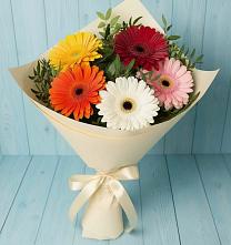Букет цветов из:  Герберы в Подосинки