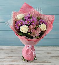 Букет цветов из:  Герберы #REPLACE_PRED# Подосинки