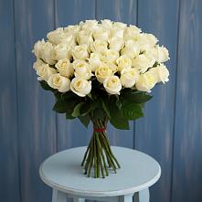 Букет 51 Белая роза Эдлесс Лав #REPLACE_PRED# Подосинки