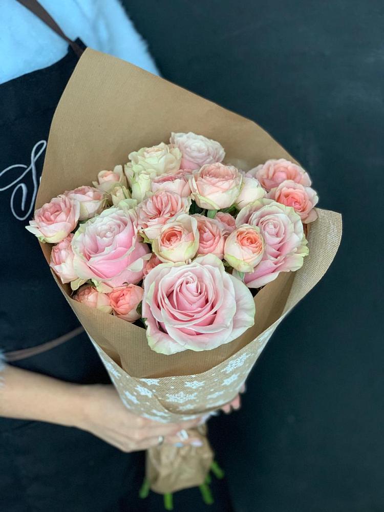 Букет цветов из: Хризантемы и Розы в Подосинки