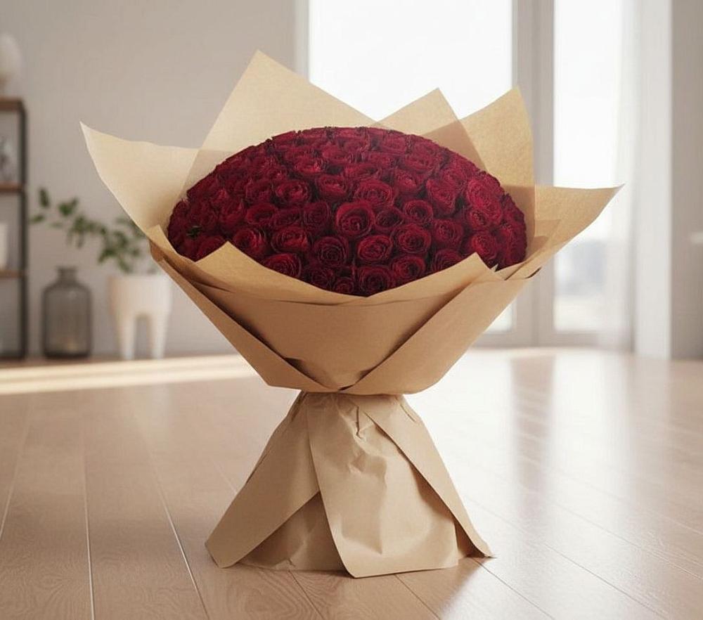 Букет 101 Красная роза в Подосинки