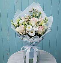 Букет цветов из:  Розы и Лизиантусы в Подосинки