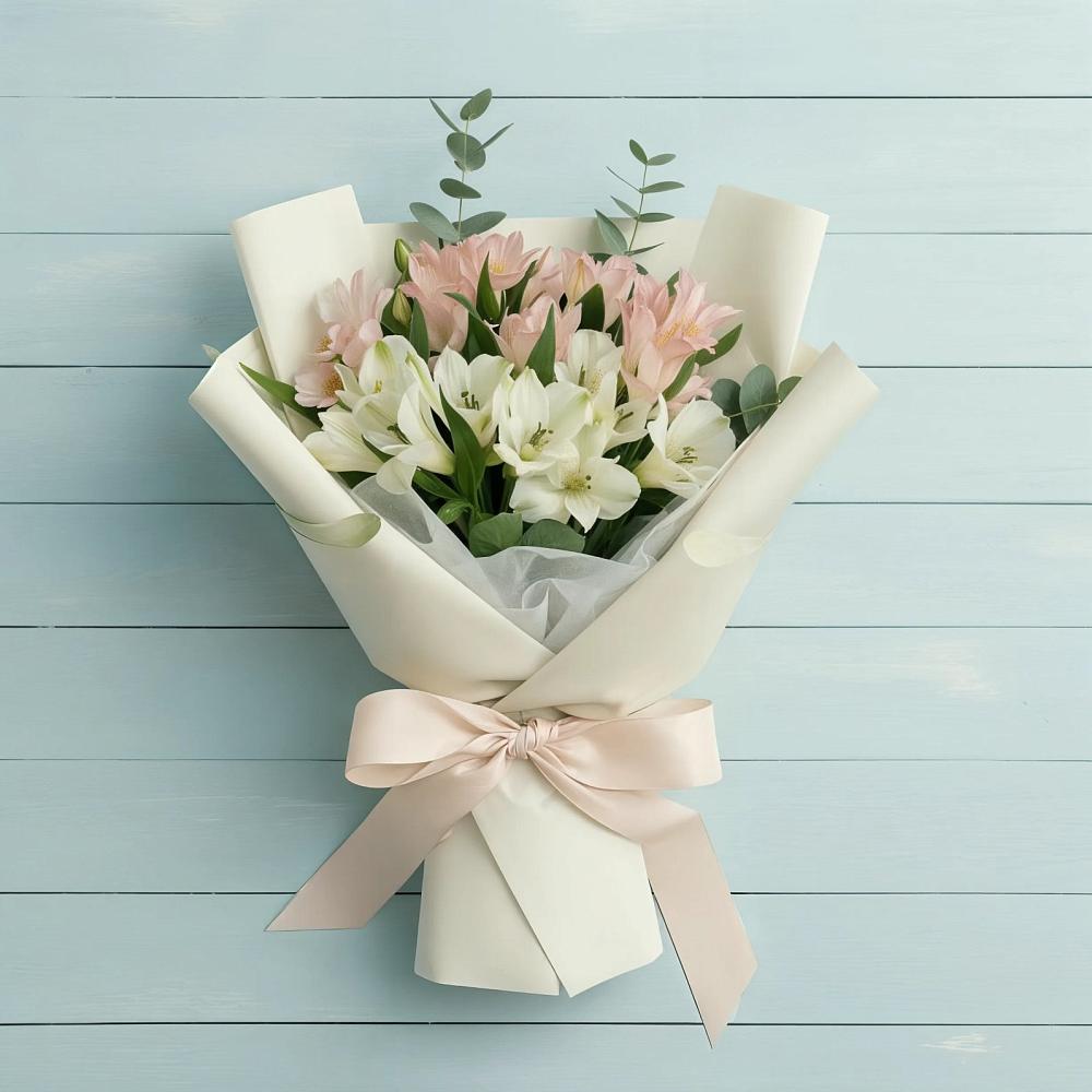 Букет цветов из: Альстромерии в Подосинки