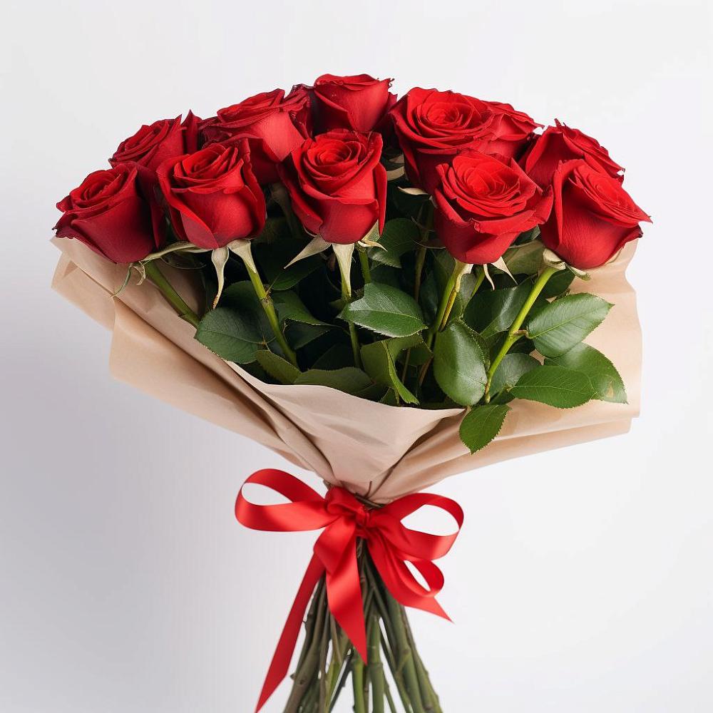 Букет 11 Красных роз Эдлесс Лав в Подосинки