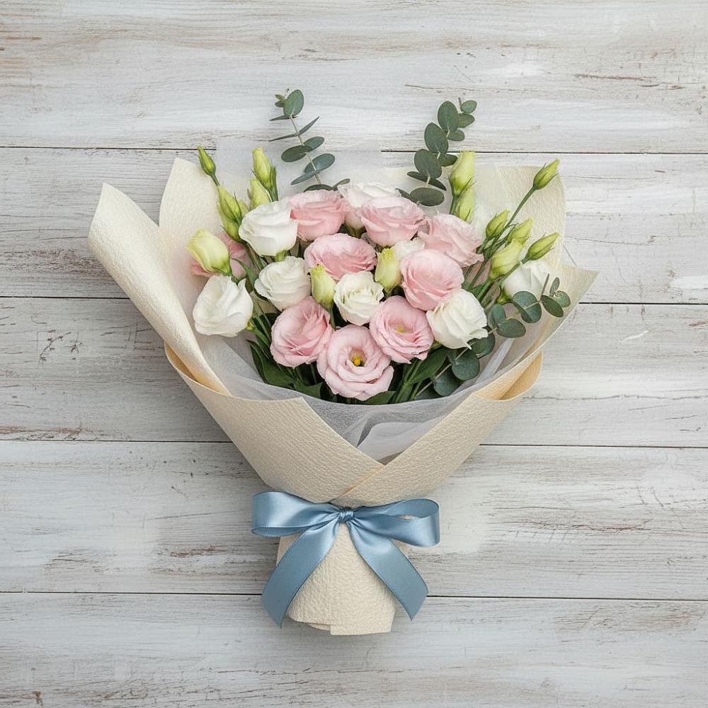 Букет цветов из: Лизиантусы в Подосинки